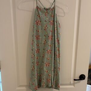 Patagonia Mint Green Mini Dress with Pink and Yellow Accents